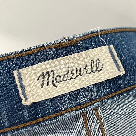 Madewell 2&x26 Cali Demi boot jeans chewed hem 0194 button front G0997 - Picture 9 of 13
